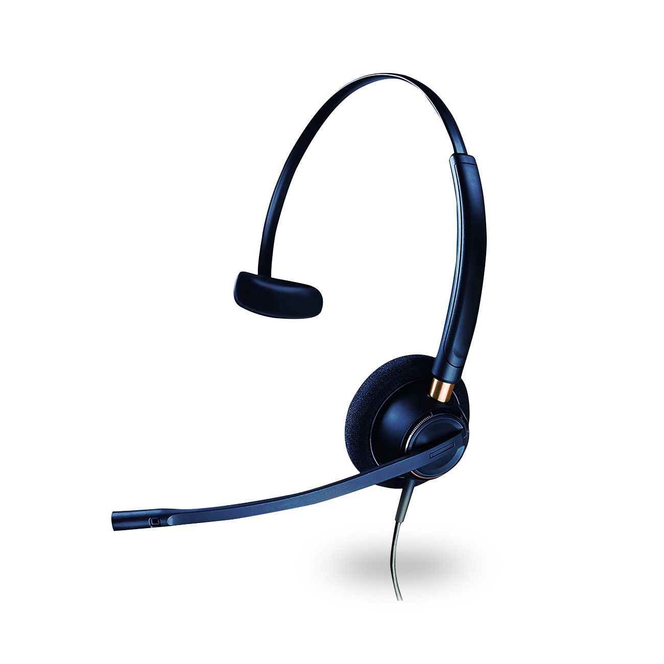 Black telephone headset