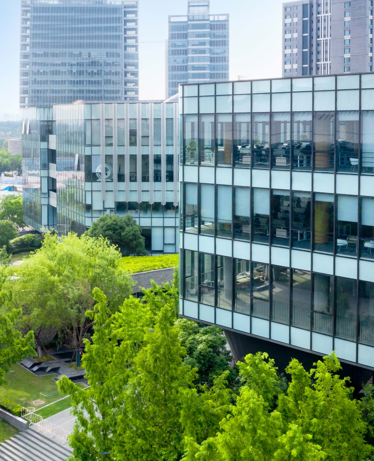 Office buildings in the center of Tel Aviv